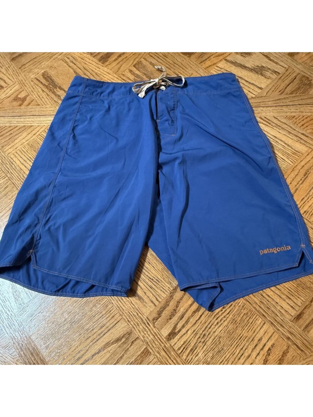 Patagonia Mens Blue Swim Shorts  Adjustable Drawstring Medium